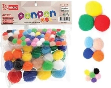 Mikro Ponpon Set Mix – Madhësi të Ndryshme