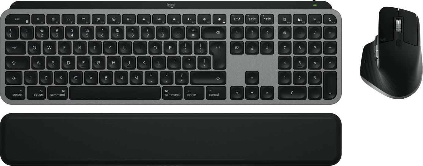 Kasë tastierë dhe maus Logitech MX Keys S Combo for Mac, wireless, LED, USB Type-C, e zezë