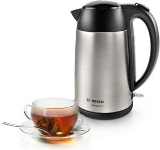 Zierës uji, Bosch, TWK3P420, 1.7L, çelik inox, e zezë