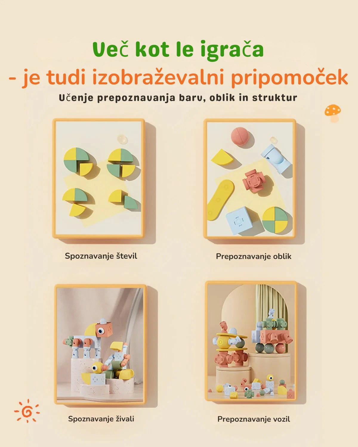 blloqe magnetike ndërtimi Magfun Zoo Creators, set 32 copë, figura kafshësh 3D, 3+ vjeç, shumëngjyrëshe