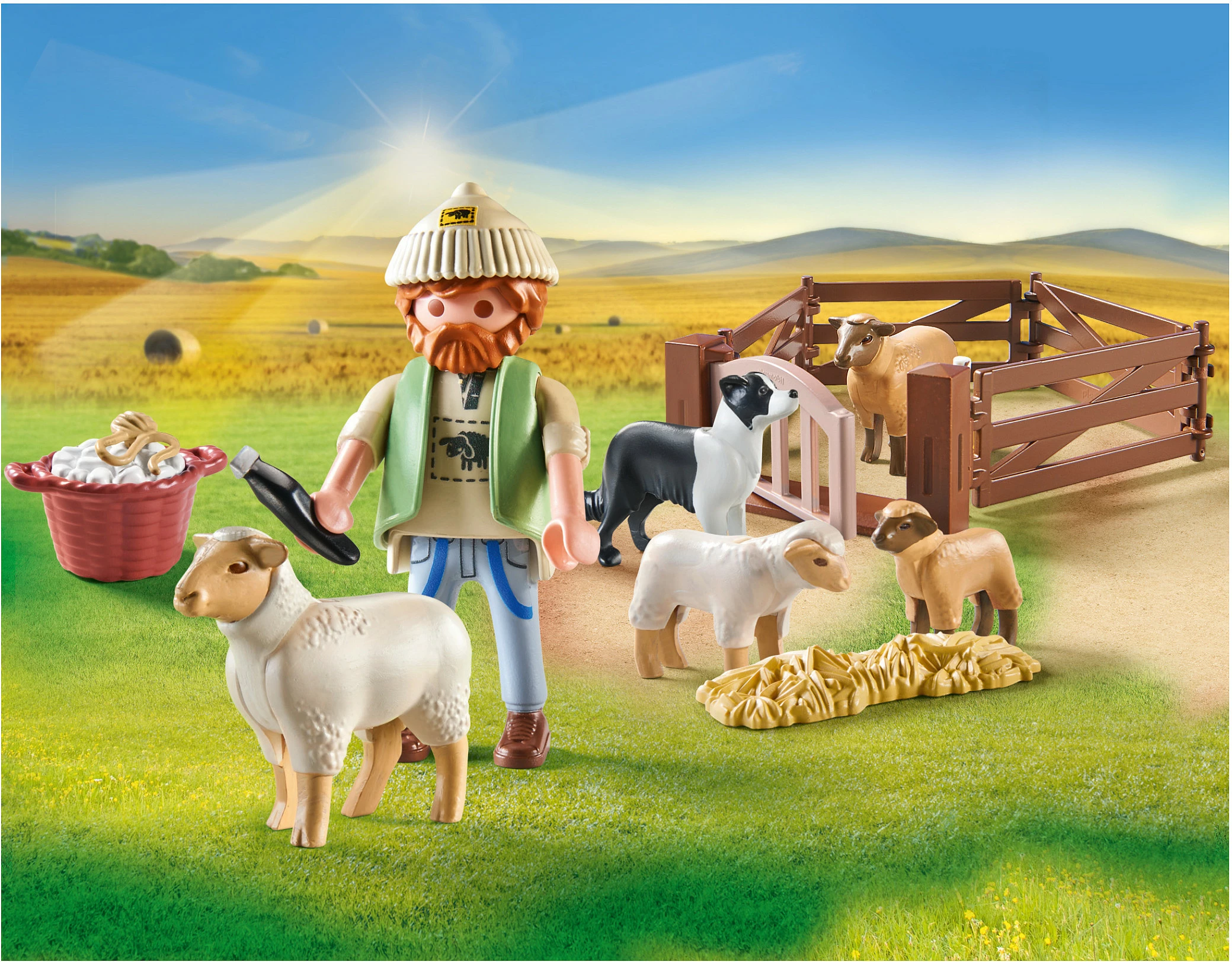 Set figure lodër Playmobil Country 71444, bari i ri me dele, 22 pjesë, 4-10 vjeç, multikolor