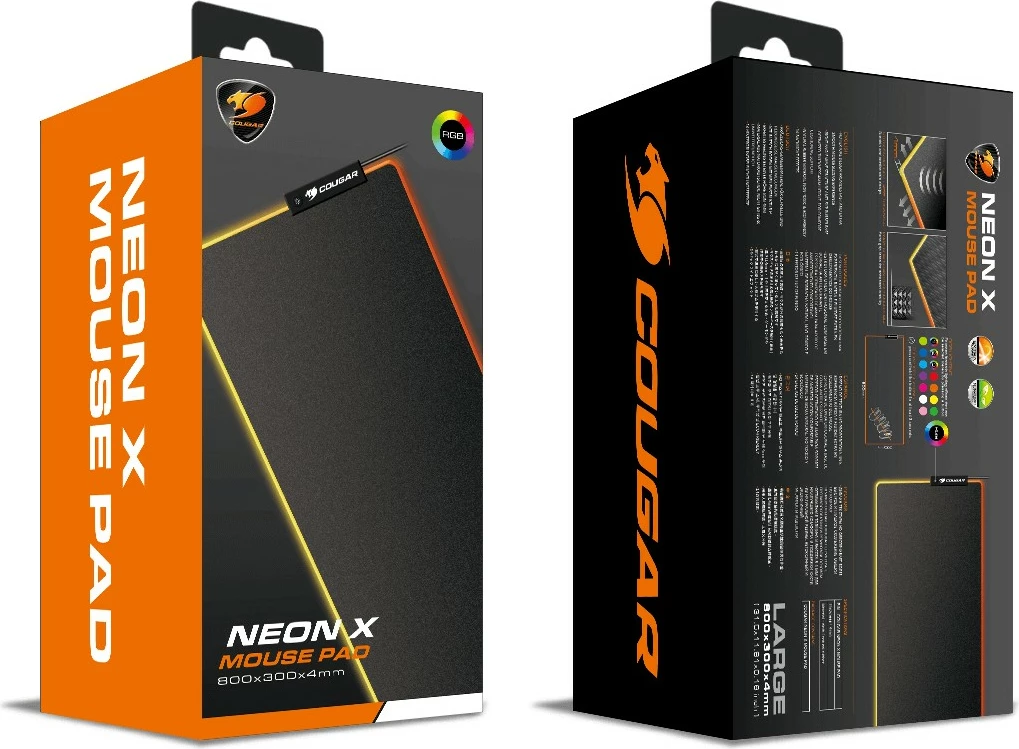 Mauspad Cougar NEON X, ARGB, 800x300