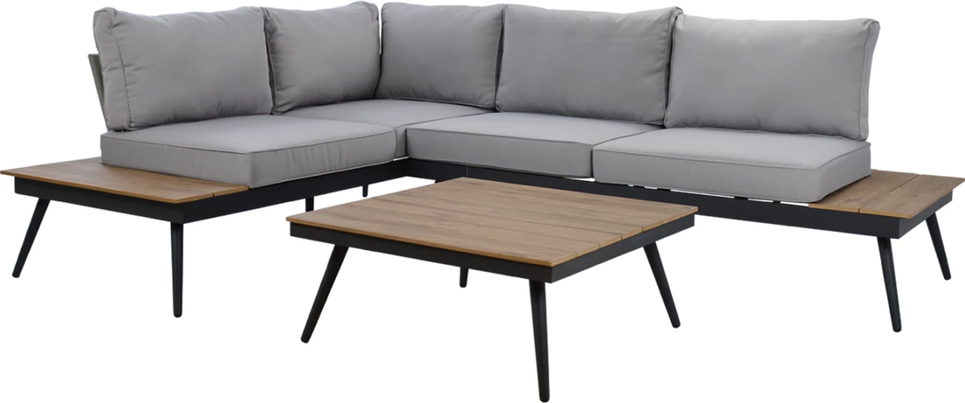 Set këndor divani alumini me tavolinë për jashtë, FH5126.12