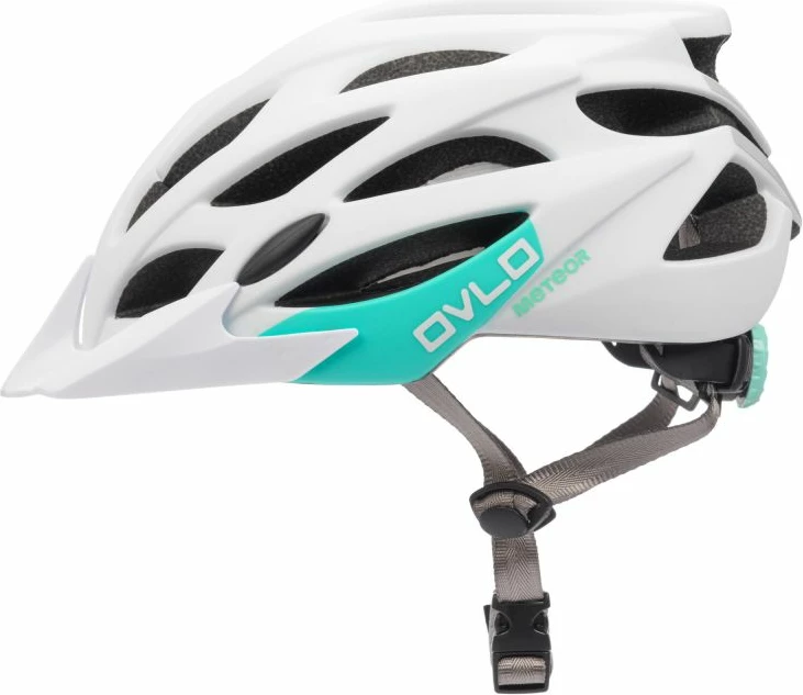 Helmetë biçiklete Meteor Ovlo L, e bardhë/mint