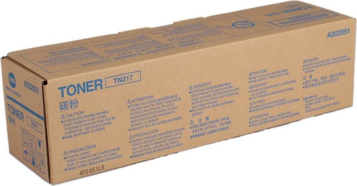 Toner Konica Minolta TN-217 (A202051) origjinal, kapacitet 9,750–23,700 faqe, i zi, 1 copë