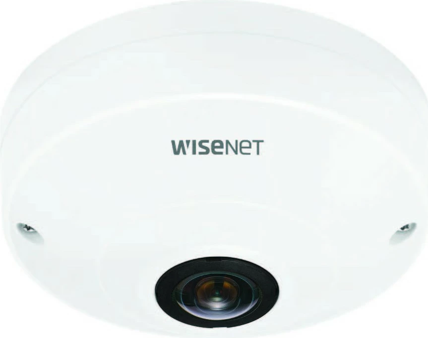 Kamerë sigurie IP Hanwha Wisenet QNF-8010, dome, 2048x2048, microSD, e bardhë