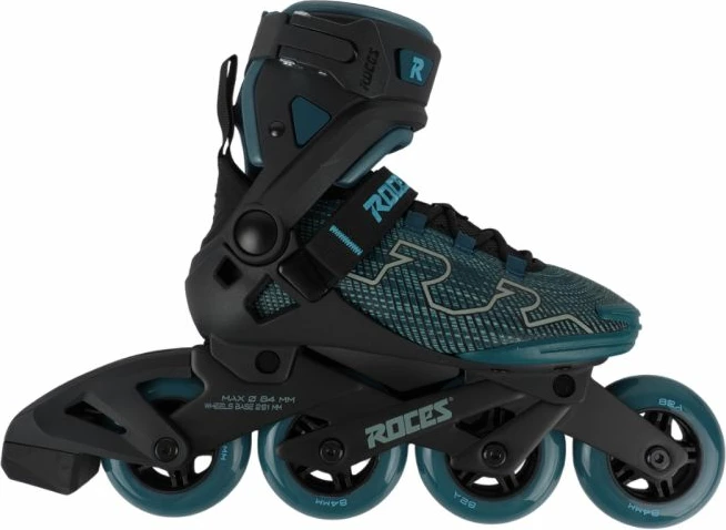 Rollera për femra Roces R-Evo 84 W 400905 0003, të zeza-blu-gjelbër [Madhësia: 38]