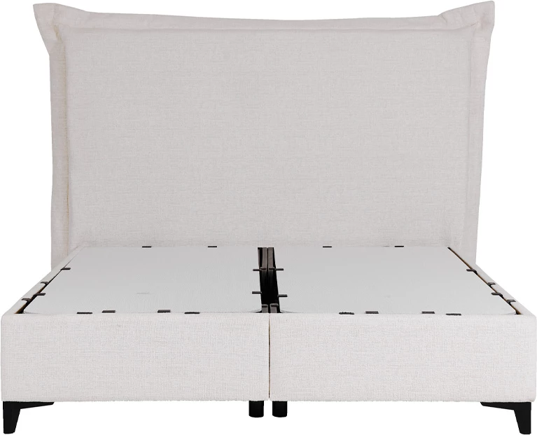 Krevat LONGWAVE me hapësirë për depo, ngjyrë e bardhë e zbehtë 06-900, për dyshek 160x200cm, 214x180x140