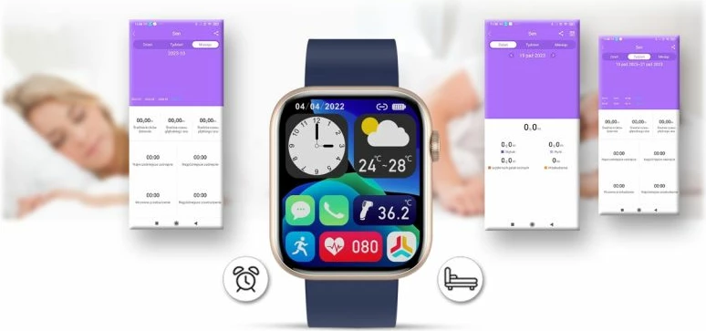Smartwatch për femra Gravity, e zezë