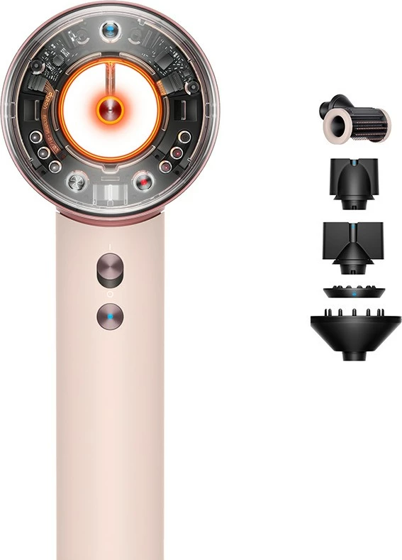 Tharëse flokësh Dyson Supersonic Nural HD16, 1600W, 5 aksesorë, Ceramic/Rose