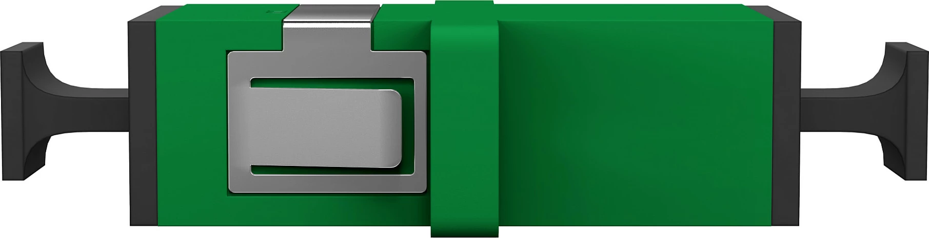 Adapter fibër optike EFB Elektronik SC/APC Simplex OS2, 2 konektorë, me shutter, i gjelbër