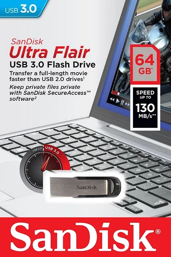 USB SanDisk Ultra Flair 64GB USB 3.0
