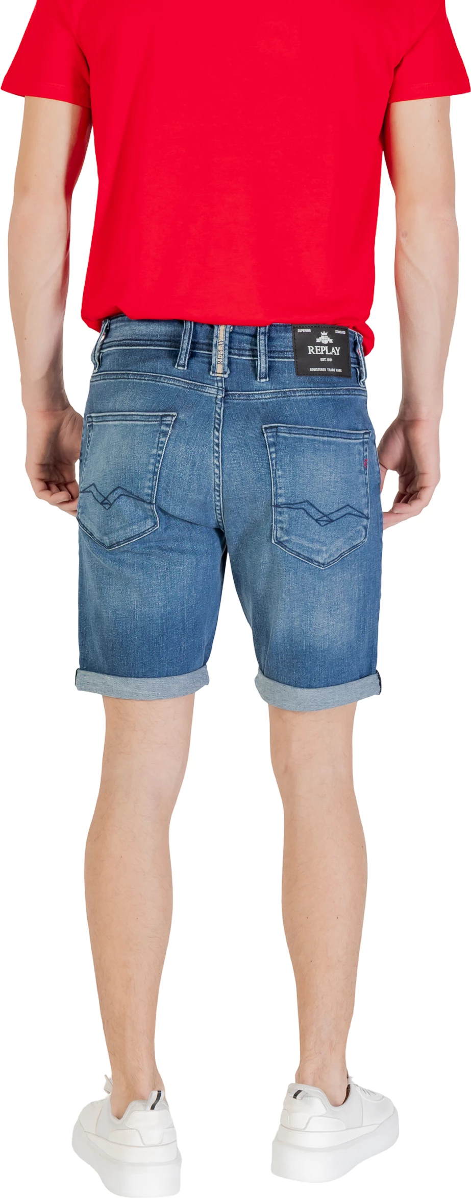 Shorce për meshkuj Replay MA981Y.000.261 C39, blu denim [Madhësia: W29]