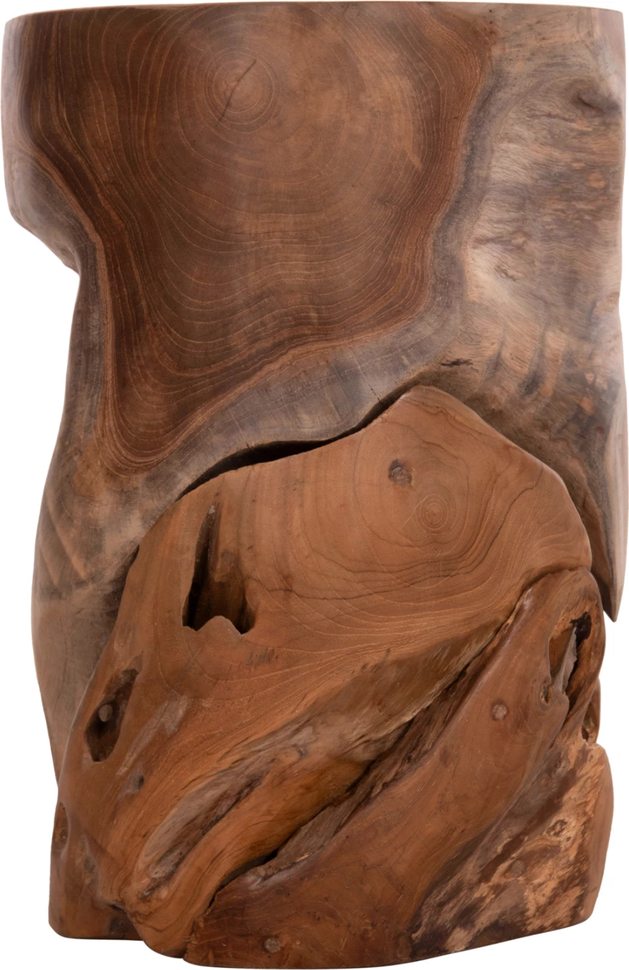 Stomp stol/sipërfaqe tavoline, dru tik natyral, FH9350.11, 30x45cm