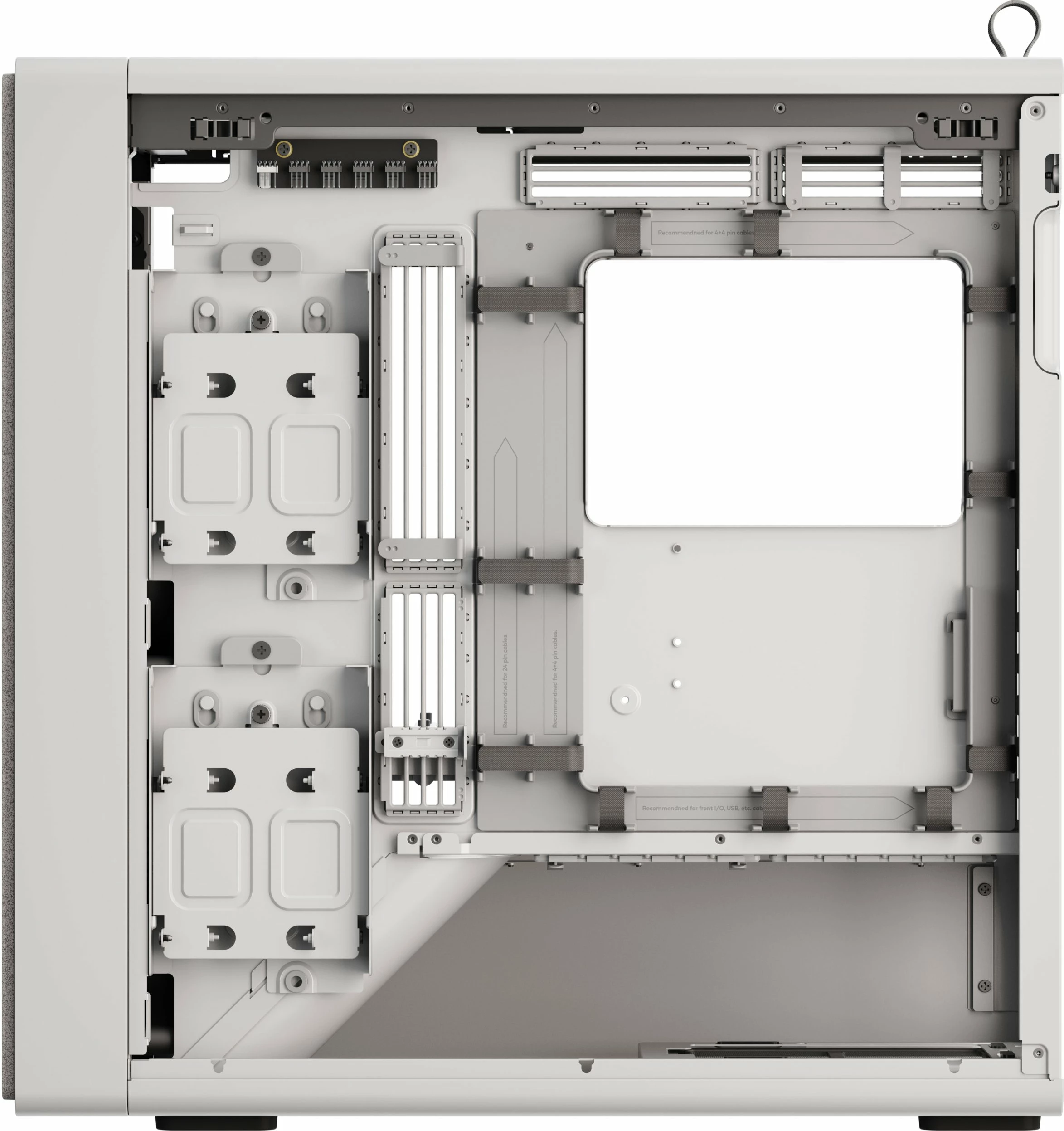 Kasë Havn BF 360 Flow Midi-Tower E-ATX me xham të temperuar, 3 ventilatorë, pa PSU, e bardhë