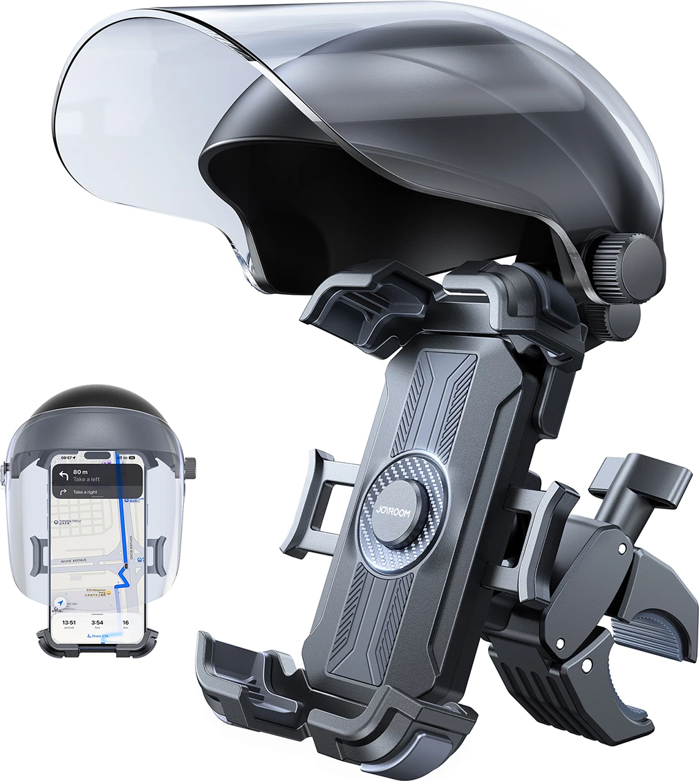 Mbajtëse celulari Joyroom JR-ZS526, automatike, me vizor dielli, 4.7-7.0\", e zezë