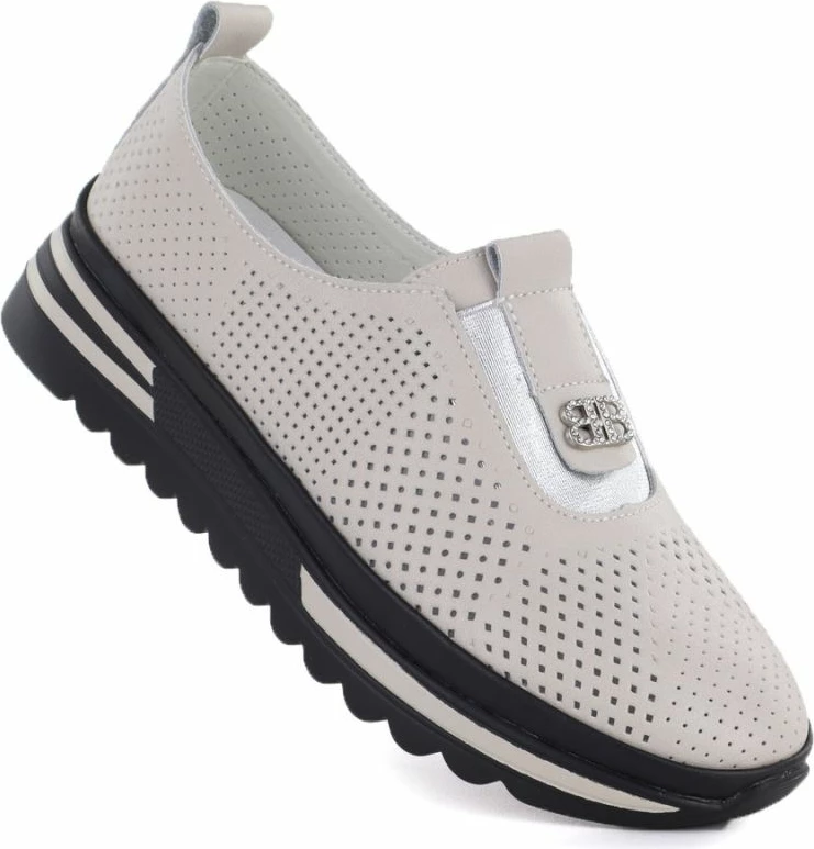 Këpucë platforme për femra S.Barski 7092, bezhë