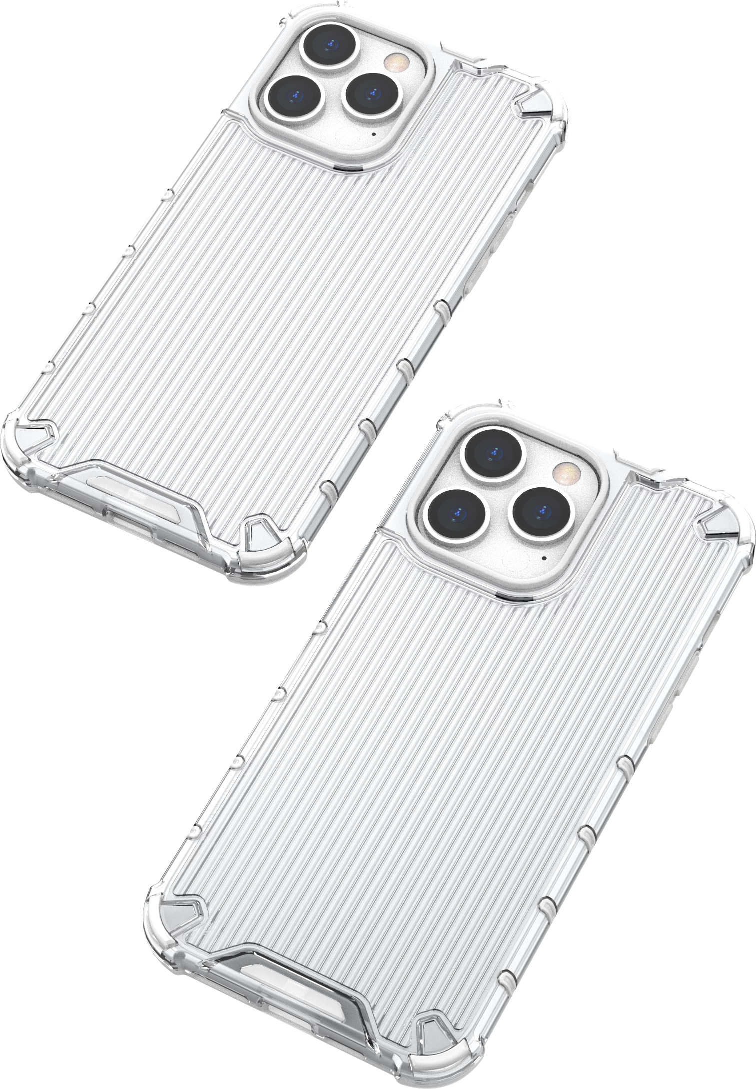 Mbështjellës Hurtel Ombre Protect Case për iPhone 14 Pro, rozë-kaltër