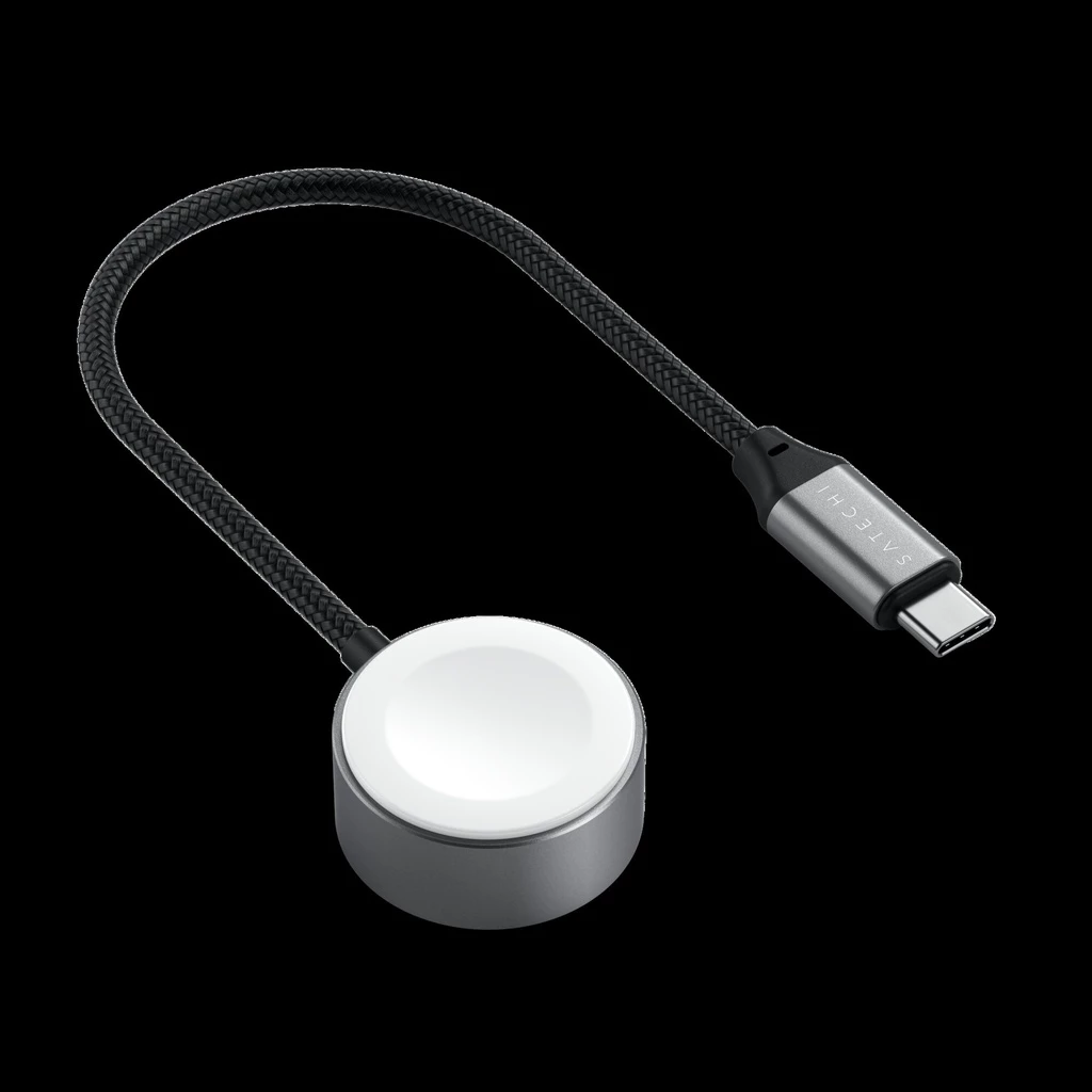 Satechi USB-C Magnetic Fast-Charging Cable for Apple Watch - Space Gray