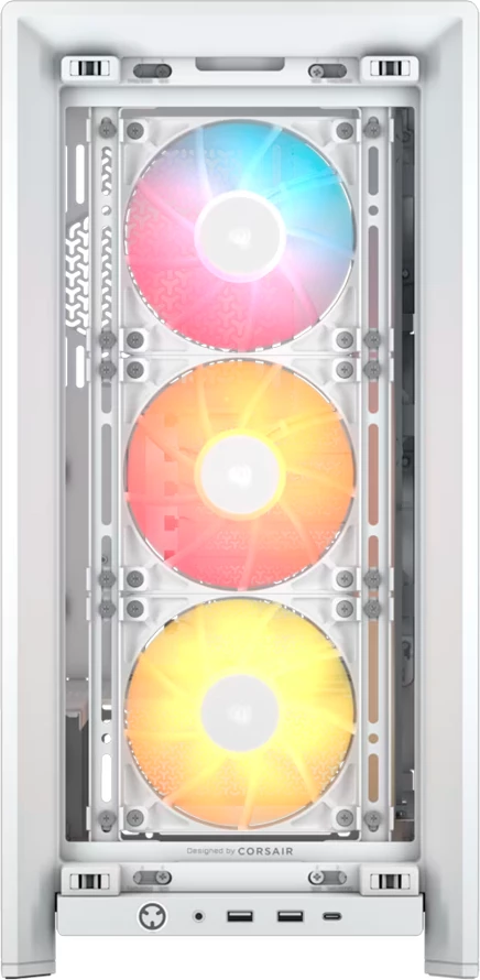 Kasë Corsair FRAME 4000D RS ARGB Midi Tower, 3x120mm ARGB, xham i temperuar, e bardhë