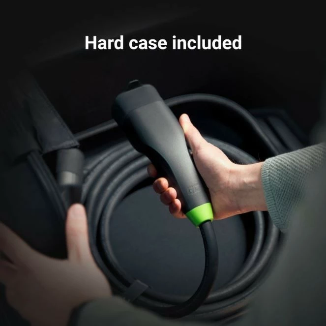 Kabllo karikimi EV Green Cell Snap EVKABGC01 22kW 5m Type 2, e zezë, me futrollë