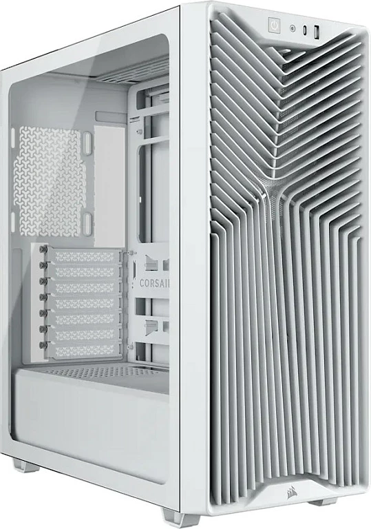 Kasë Corsair 3200D RS Midi Tower, ATX, xham i temperuar, USB-C, e bardhë