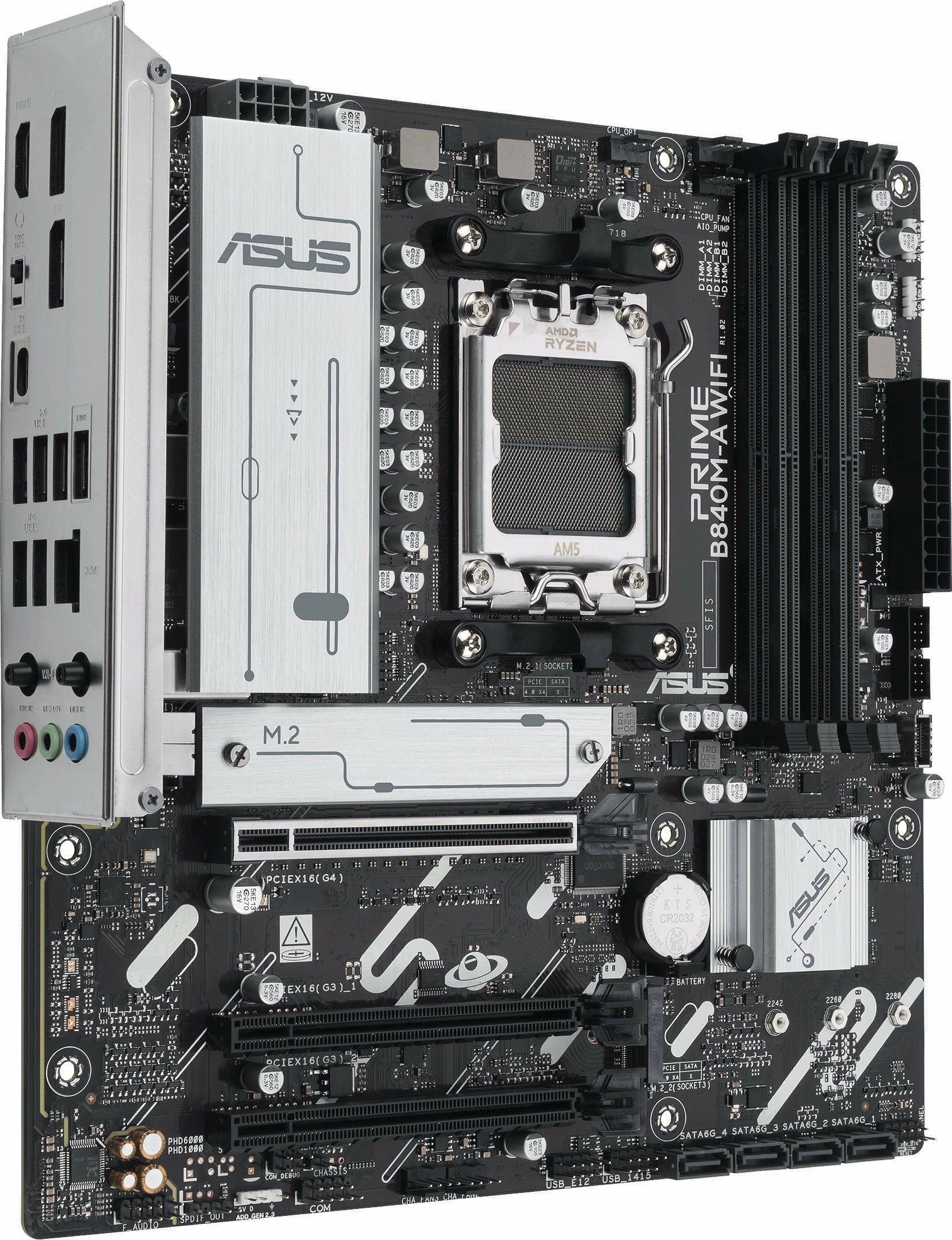 Pllakë amë Asus PRIME B840M-A WIFI Micro ATX AM5 DDR5 Wi‑Fi 6E