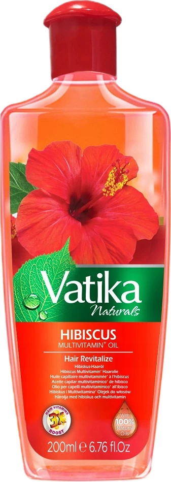 Vaj për flokë për femra Dabur Vatika Hibiscus Multivitamin Nourishing, 200ml