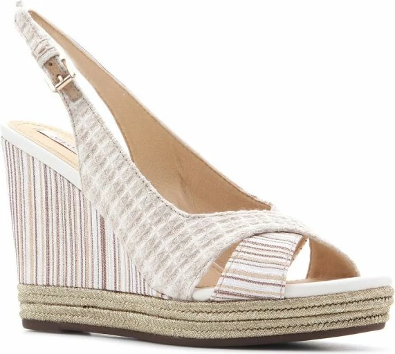 Këpucë me takë Geox femra, bezhë/ari