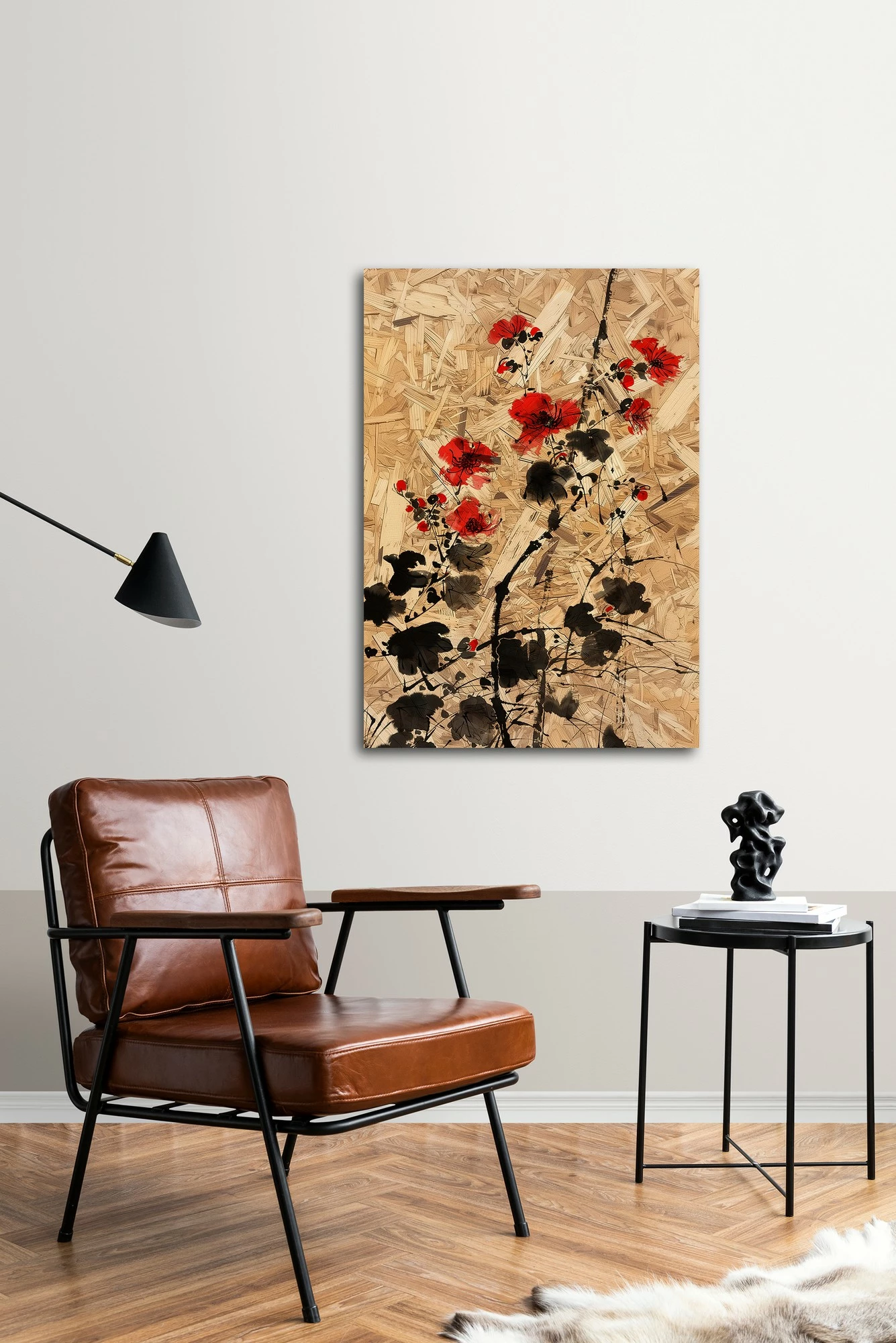 Pikturë dekorative me kornizë MDF, Wallity, Huhu318, 50x70cm