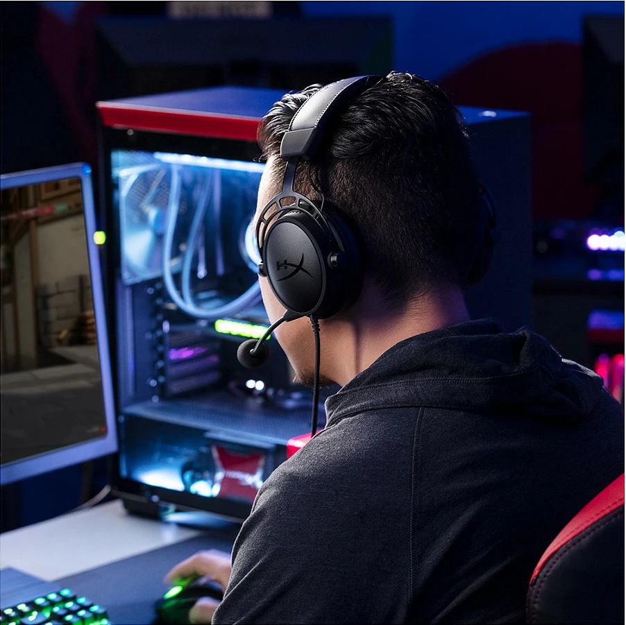 Kufje gaming HyperX Cloud Alpha, me kabllo 3.5mm, mikrofon, Black-Red