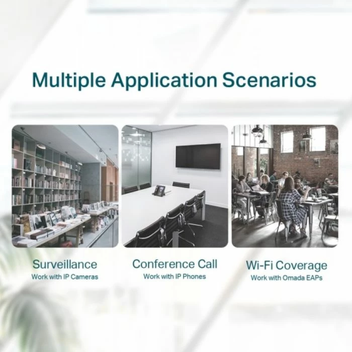 Switch TP-LINK TL-SF1005P 5-port 10/100Mbps me 4-Port PoE+ 67W, i zi