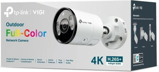 Kamerë sigurie IP TP-Link INSIGHT S385, jashtë, me kabllo, 107m, 120 dB