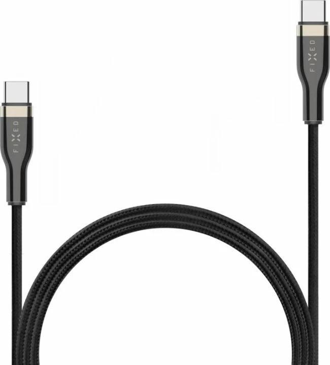 Kabllo USB-C/USB-C Fixed FIXDB-CC2-BK 2 m 100 W, e zezë
