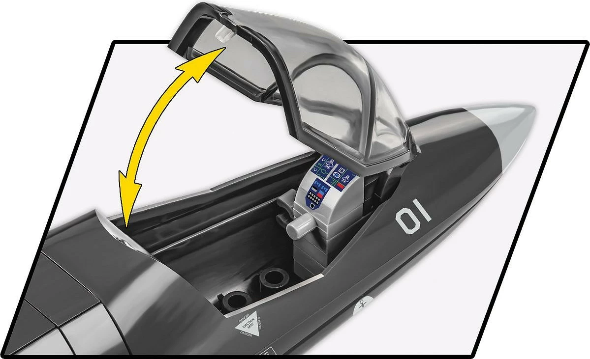 Set blloqesh Cobi Klocki F-35B Stovl Lightning II, 610 pjesë, gri