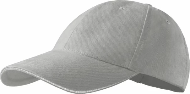 Kapelë uniseks Malfini Sandwich 6P, gri e çelët