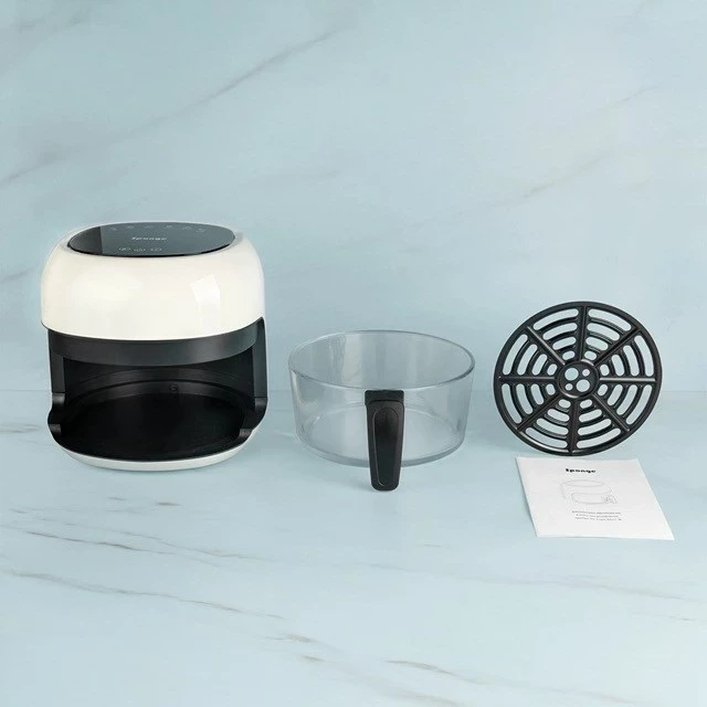Fritezë pa yndyrë SPONGE 4L, 1000W, e zezë/e bardhë