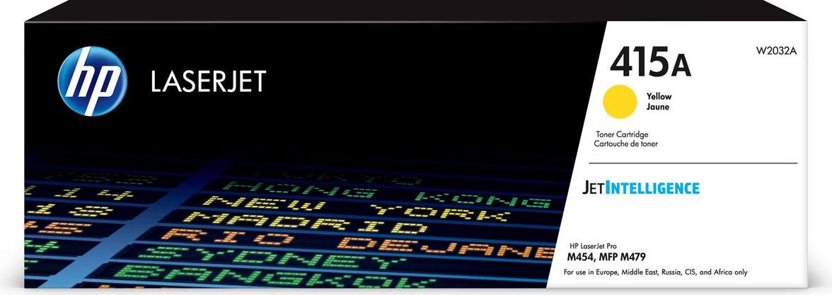 Toner, HP, 415A W2032A, rendiment 2100 faqe, standard, e verdhë