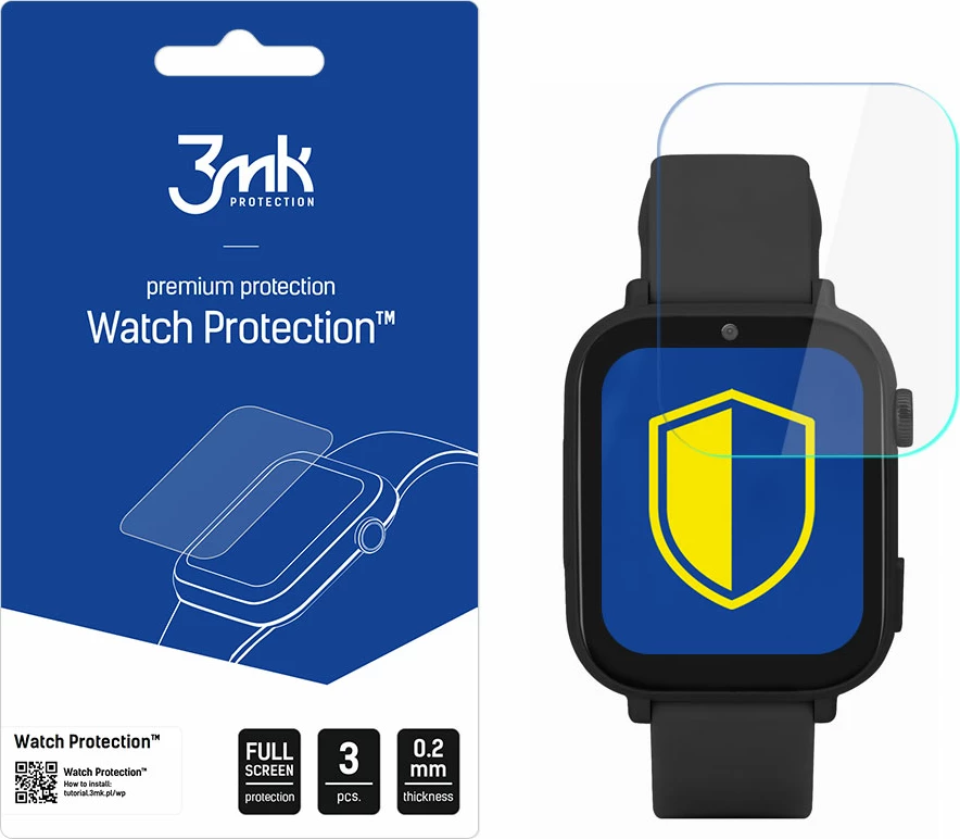 Mbrojtës ekrani për smartwatch 3mk Protection Watch Protection ARC+, për Garett Kids Nice Pro 4G, 3 copë