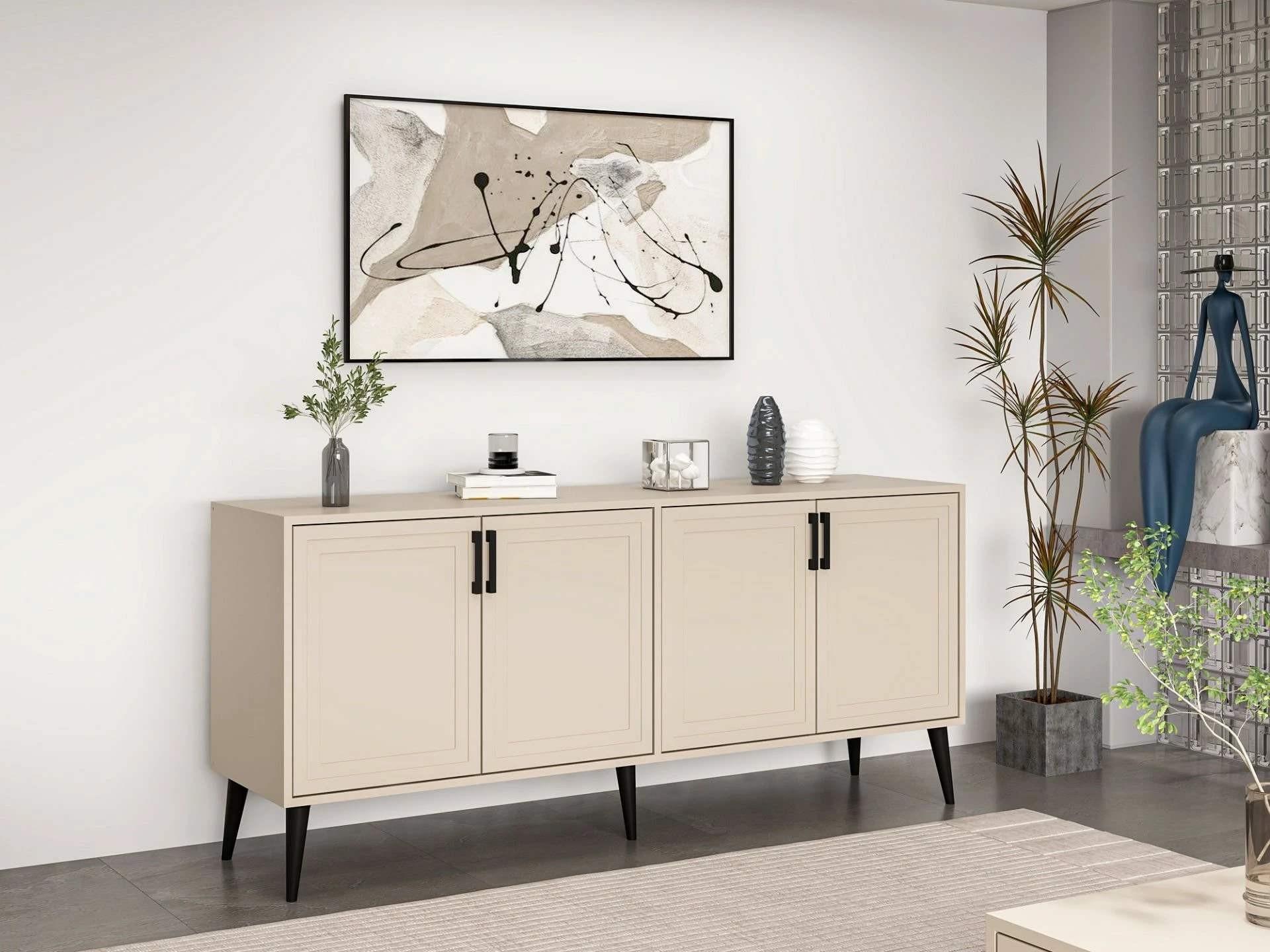 Konsolë Skye Decor, Prime, ngjyrë rëre