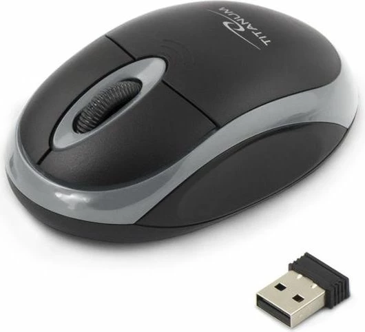 Maus Esperanza Titanum Vulture 3D TM116E, wireless 2.4GHz, 1000 DPI, optik, 3 butona, zi/hiri (me USB receiver)