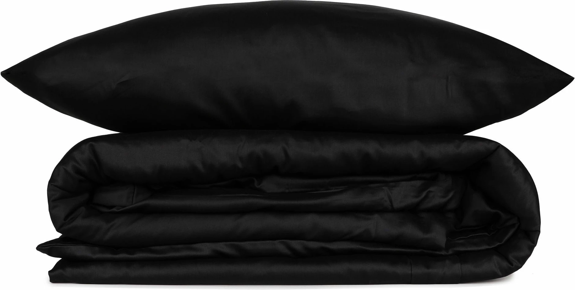 Set mbulesë jorgani Satin Single XL, ngjyrë e zezë, L'essentiel, Elegant