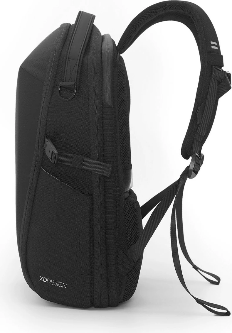 Çantë shpine XD DESIGN Bizz Backpack P705.931, 18-25L, për laptop 16", e zezë