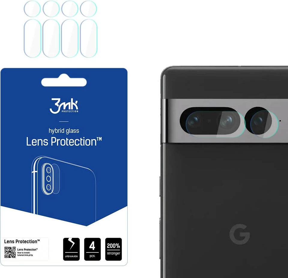 Mbrojtës xhami për kamera 3mk Protection Lens Protection, për Google Pixel 7 Pro, 4 copë