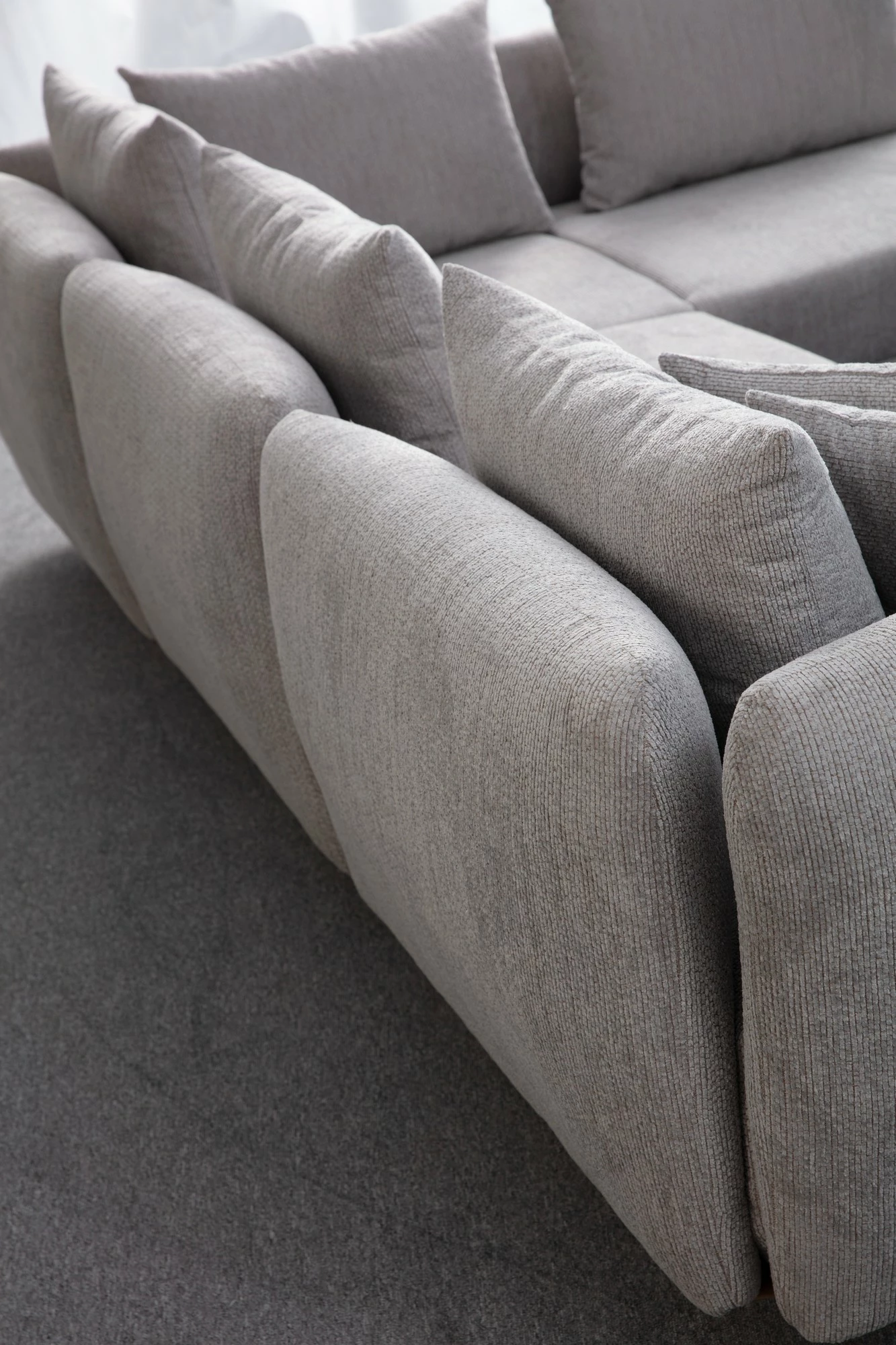 Këndare Floransa, ngjyrë gri e çelët, Atelier del Sofa