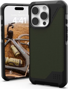 Mbështjellës UAG Metropolis LT MagSafe për iPhone 16 Pro, KEVLAR, Gjelbër