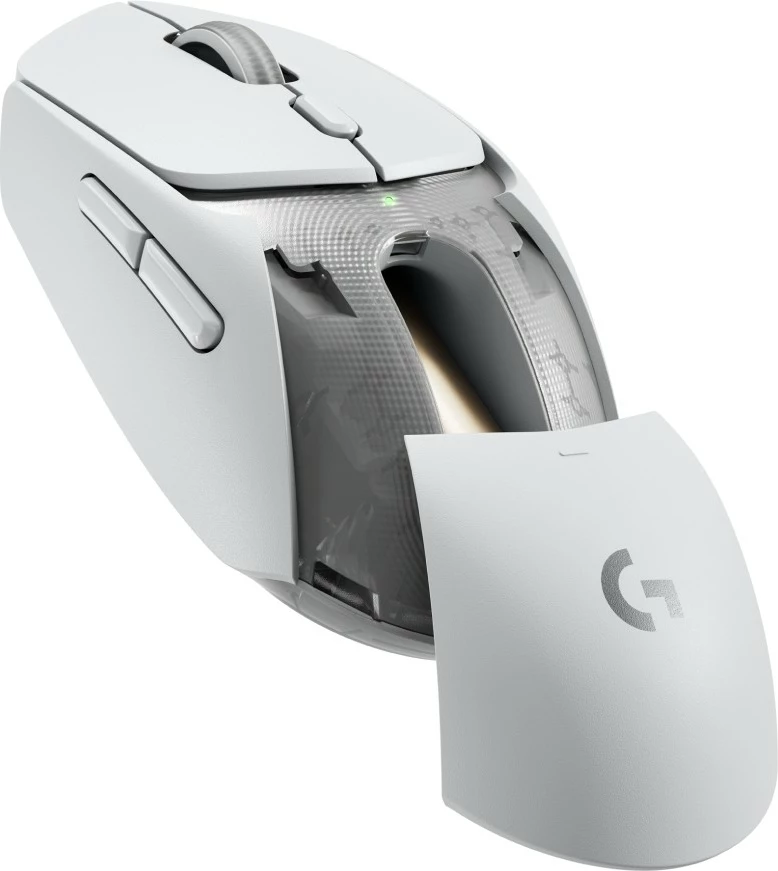 Maus Logitech G 910-007207, Optik, RF Wireless + Bluetooth, 2560 DPI, Bardhë