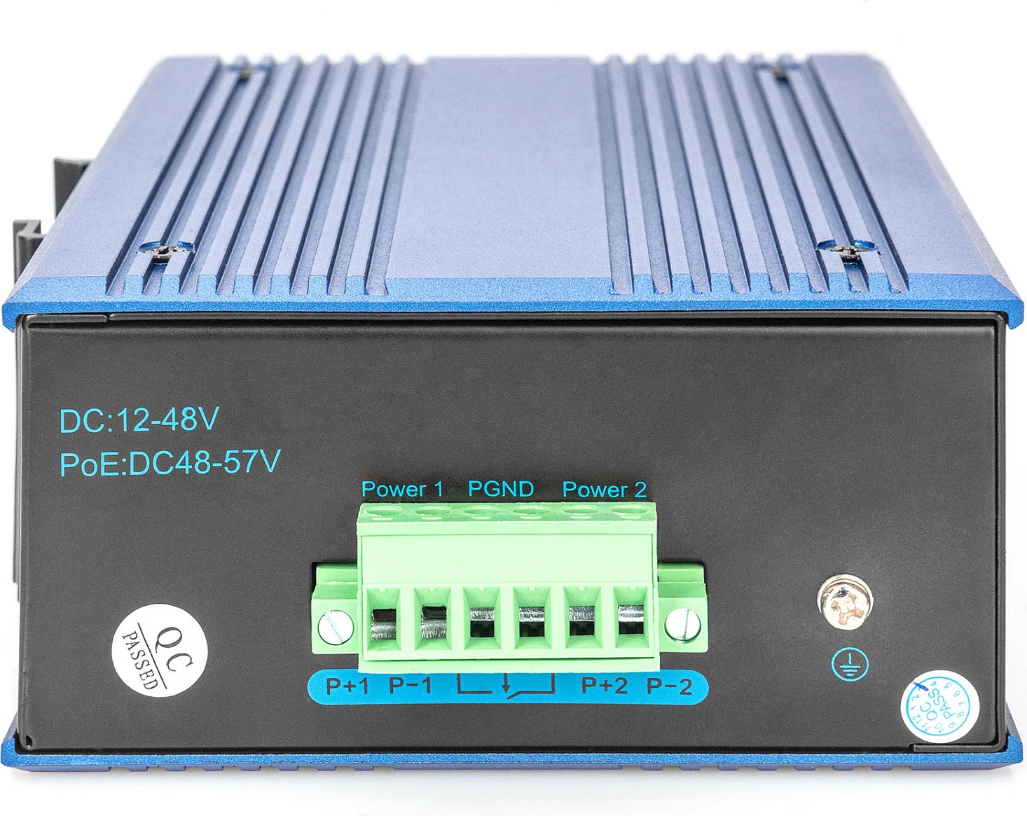 Switch Digitus DN-650106, 8-Port Fast Ethernet 10/100, DIN Rail/Wall Mount, metal, i kaltër