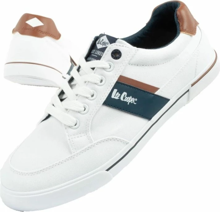 Këpucë për meshkuj Lee Cooper, të bardha