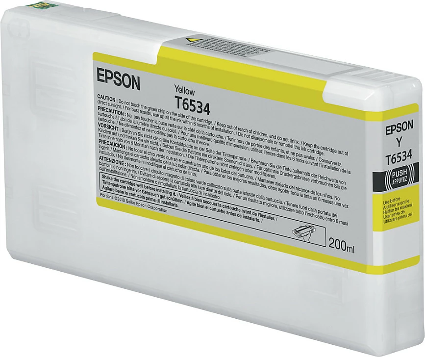 Kartrixh boje Epson T6534, 200 ml, e verdhë